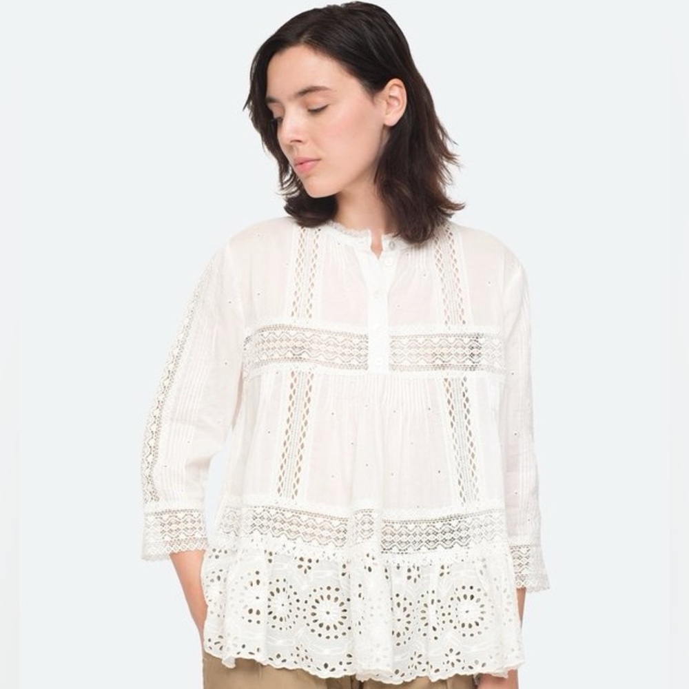 Sea New York Daisy 3/4 Sleeve Top